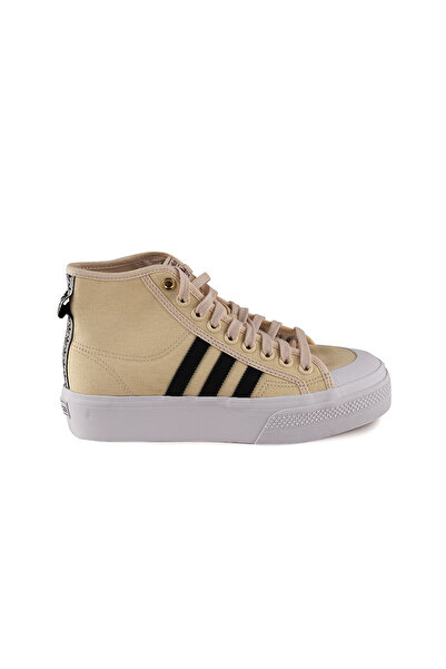 adidas H00641 Nizza Platform Mid Unisex Spor Ayakkabı Bej
