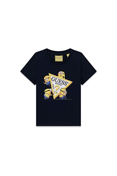 Guess Jeans Tricou băieți N6YI28K6652 Albastru închis