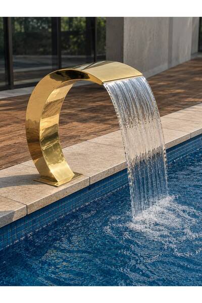 DEV PASLANMAZ PASLANMAZ GOLD 500X600 HAVUZ ŞELALESİ