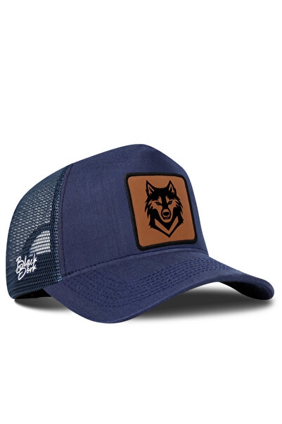 BlackBörk Kurt Logo Cordura Navy Blue Trucker Hat