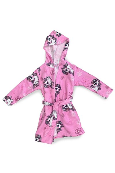 Dimcol Μπουρνούζι Unicorn Pink 100% Microfiber Pink - 3-4