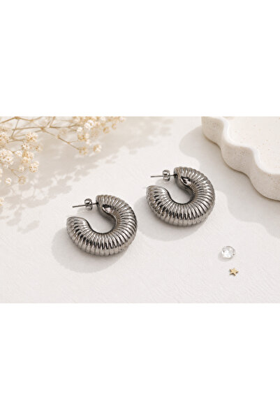 Archhazel Jewelery Steel Donat Earrings