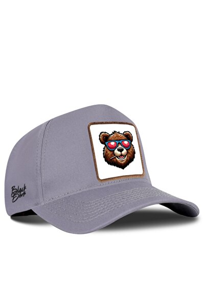 BlackBörk Bear Logo Gray Baseball Premium Hat