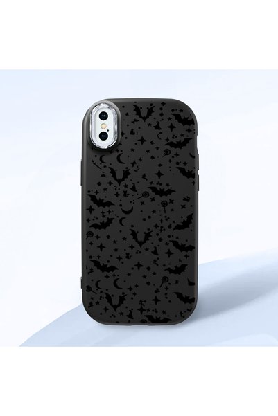 CHICASELUX حافظة من السيليكون الناعم متوافقة مع هاتف iPhone X/XS، مزودة بطباع...