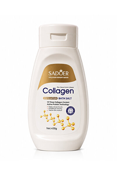 SADOER Sare de baie exfoliantă cu colagen, 430 g