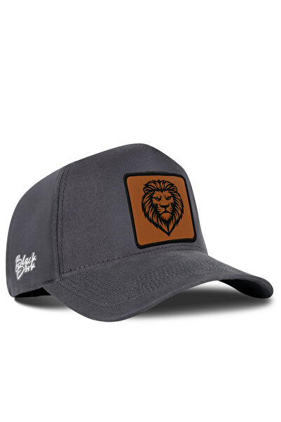 BlackBörk Anthracite Baseball Cap with Lion Logo