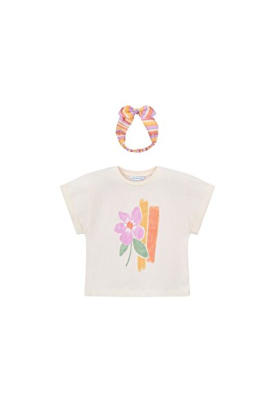 MAYORAL Tricou de fată 3010 Crem