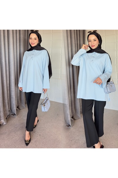 Flare Model Scuba Pantolon - Siyah