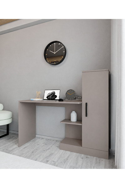 rafineritasarım MAYSA Çalışma Masası raflı kapaklı %100 mdf