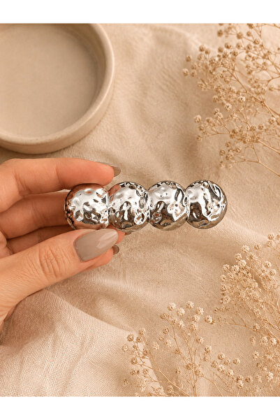 Kelira Noma Textured Metal Hair Clip Gold & Silver – Pinterest Style