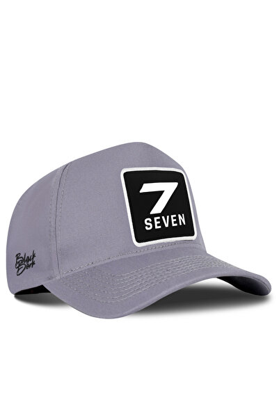 BlackBörk Number 7 Logo Gray Baseball Premium Cap