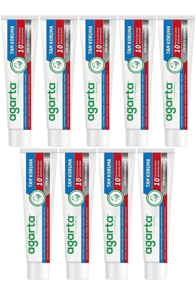 Agarta Natural Full Protection Toothpaste 75 ml All-Day Protection (Set of 9)