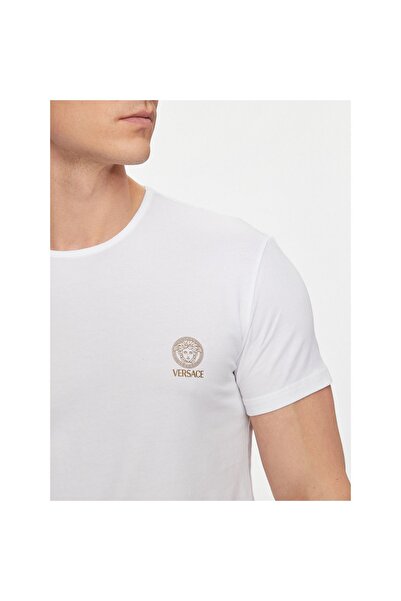 Versace Tricou bărbătesc AUU01005 1A10011 Alb