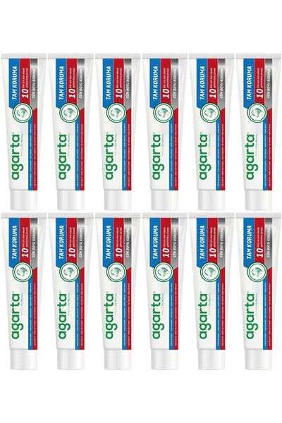 Agarta Natural Full Protection Toothpaste 75 ml All-Day Protection (Set of 12)