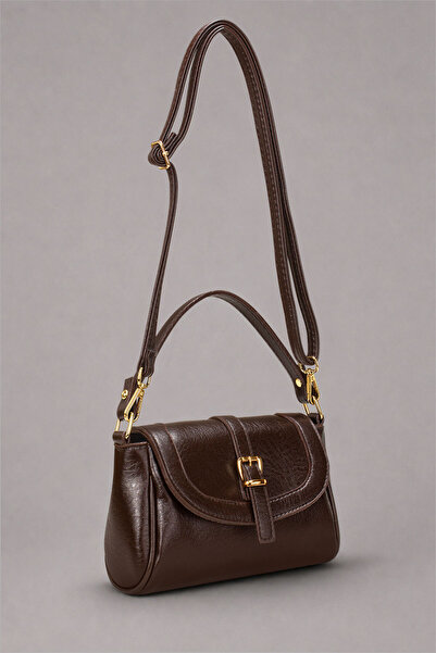 Housebags Espresso Brown Vintage Satchel Women's Shoulder and Hand Bag - Adju...