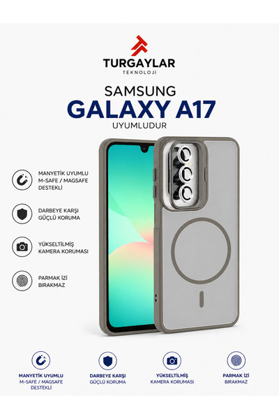 Turgaylar Teknoloji Premium Samsung Galaxy A17 Compatible M-Safe Magnetic Cas...