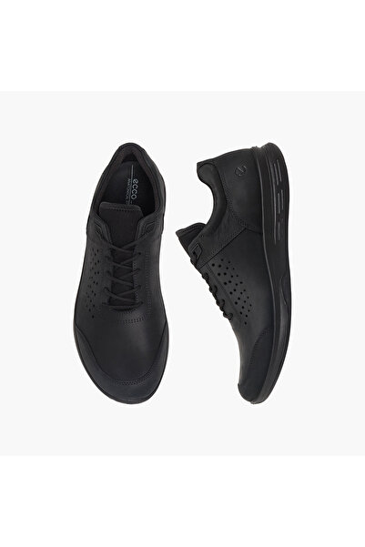 Ecco Men Leather Lace-Up Ankle Sneakers