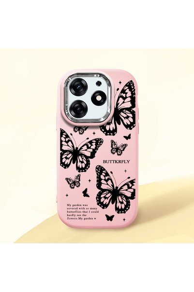 CHICASELUX Tecno Spark 10 Pro Compatible Minimal Butterfly Pattern Soft Silic...