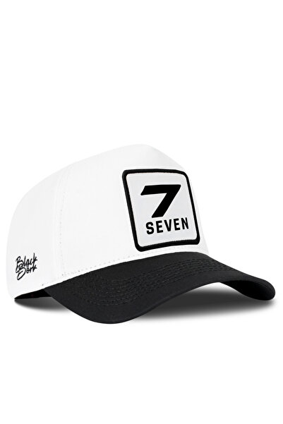 BlackBörk Black-White Baseball Cap with 7 Number Logo