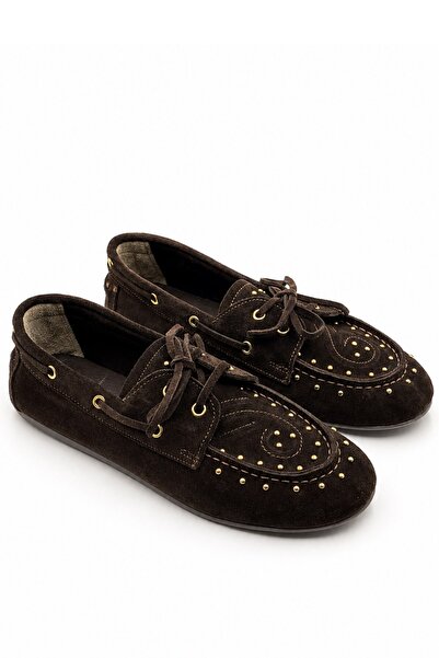 İX Dusty Loafer Women's Genuine Suede Non-Slip Thermal Sole Loafer Shoes