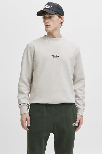 Jack & Jones Jjesoho Sweat Crew Neck Noos – Crew Neck Basic Men's Sweatshirt,...