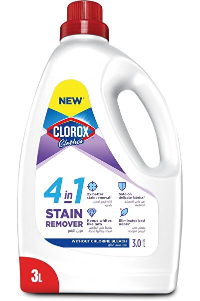 Clorox مزيل بقع سائل محسن للألوان للملابس البيضاء، 3 لتر، إزالة فائقة للبقع، ...