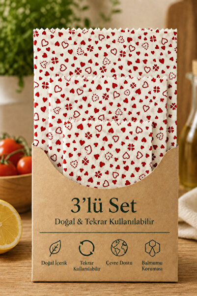 Amore De Fiori Doğal Balmumu Bez 3'lü Set