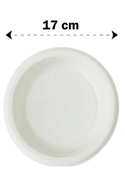 HORECA Farfurii reutilizabile de plastic 17cm 100buc/set