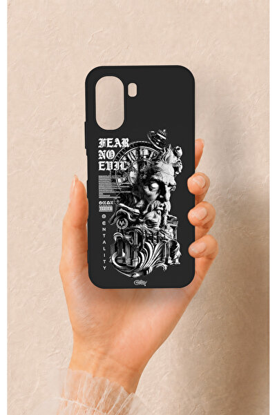 Vip Case Oppo A6T Uyumlu Fear No Evil Desenli Silikon Kılıf