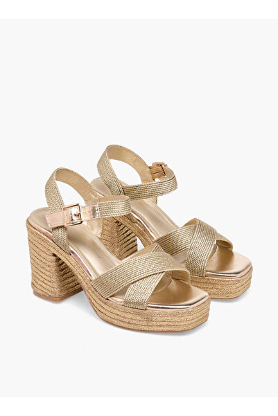 XTI Women Cross Strap Block Heel Sandals