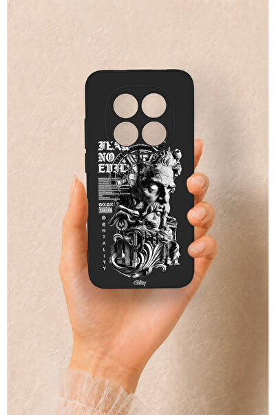 Vip Case Redmi Note 15 Pro 5G Uyumlu Fear No Evil Desenli Silikon Kılıf