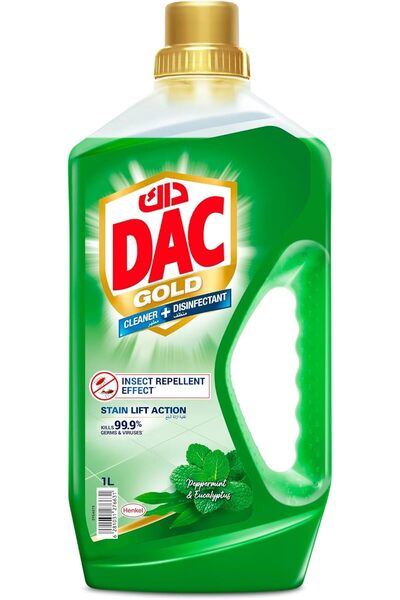 DAC Gold Disinfectant Cleaner with Mint and Eucalyptus, 1 Liter
