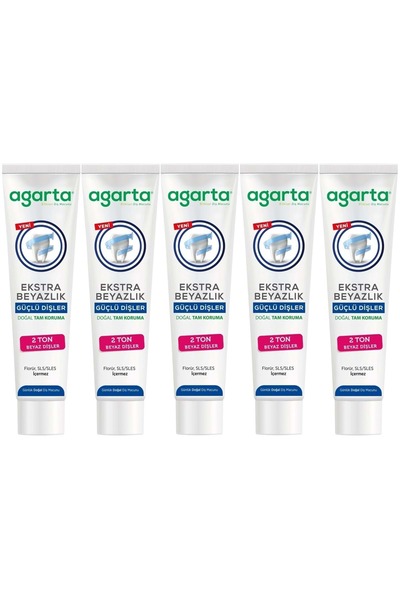 Agarta Natural Full Protection Toothpaste 75 ml Extra Whiteness Strong Teeth ...