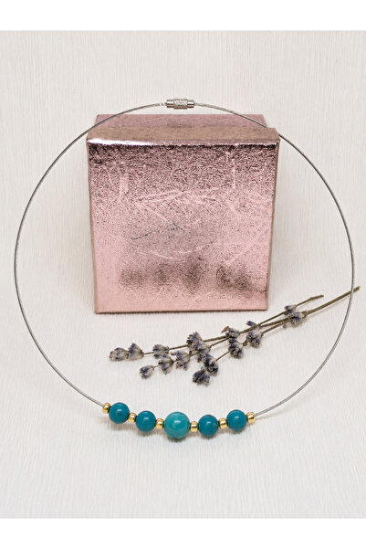 Amma Design Handmade necklace with turquoise agates