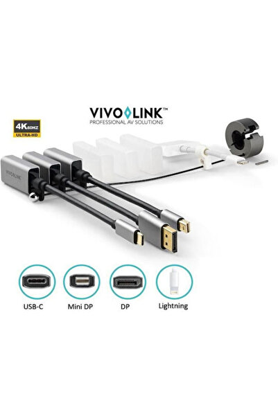 VivoLink Μετατροπέας USB-C / DisplayPort / mini DisplayPort / Lightning αρσεν...