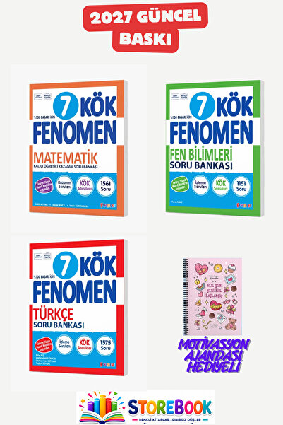 Fenomen Yayıncılık 5.Sınıf KÖK Matematik+Fen+Türkçe Soru Bankası Seti Zamansı...