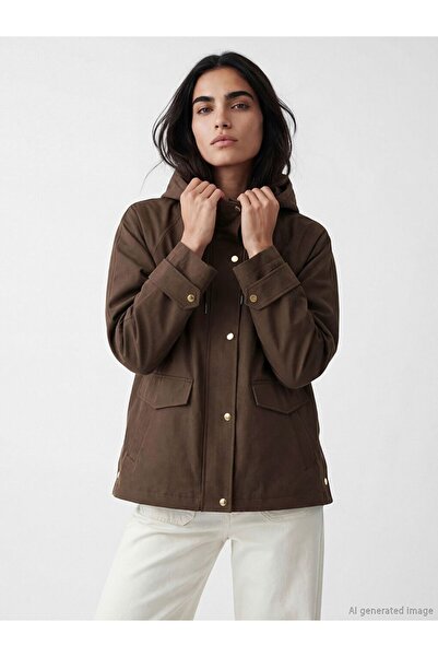 LC Waikiki Hooded Oversized Women's Raincoat
