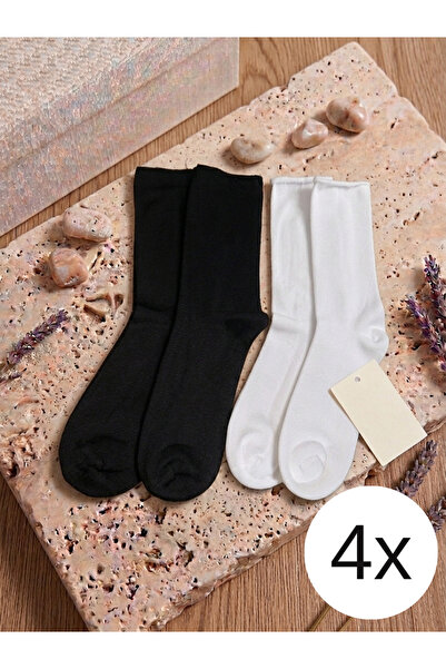 Lastiksiz uzun 4’lü set çorap