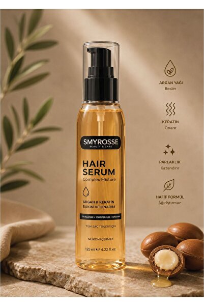 smyrosse Saç Serumu Argan Keratin 125 ml.