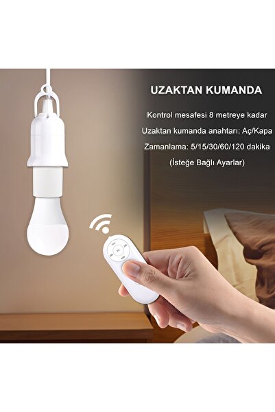 CESOYUNCAK E27 Lamba Tutucu – Uzaktan Kumandalı Zaman ayarlı Enerji Tasarrufu