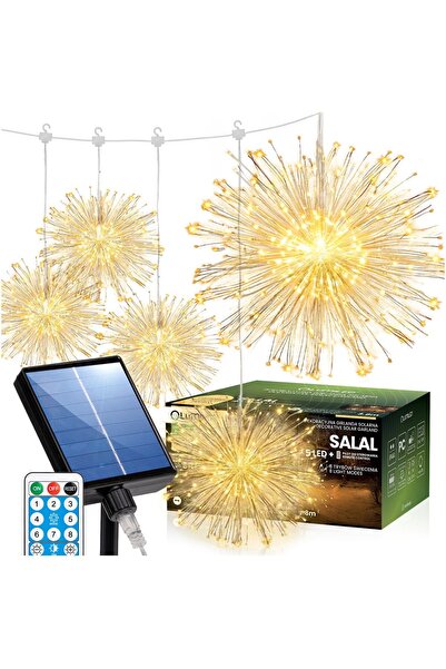 Lumiled Ghirlandă solară de grădină Decorativă cu păpădii 450 LED-uri 3,8m 30...