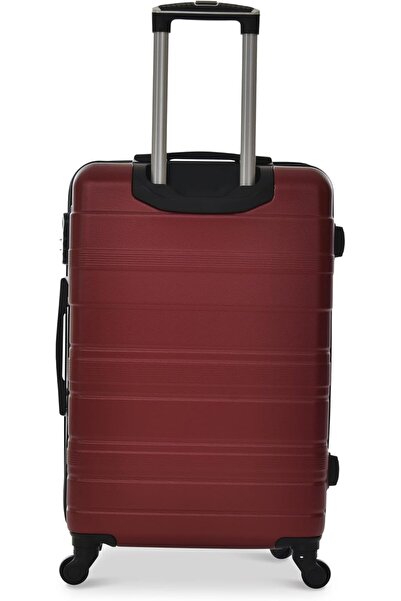 New Travel 3-Piece Wheeled Luggage Set, Hard Case ABS Material, 360-Degree Wheeled Travel Bag for Men and Women, Travel Bag for Travel, (Burgundy)
