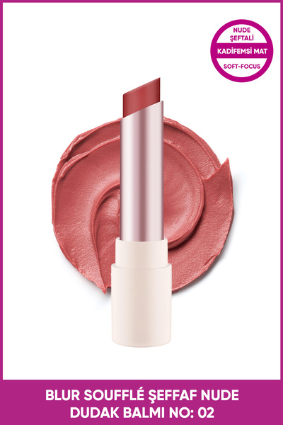 Essence BLUR Soufflé Şeffaf Nude Dudak Balmı No: 02 Nude Peach