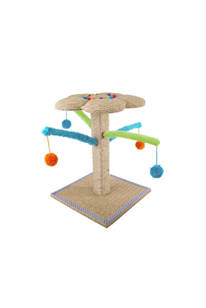All For Paws Whisker Fiesta Blossom Cat Tree | Multi‑Level Cat Tower with Scr...