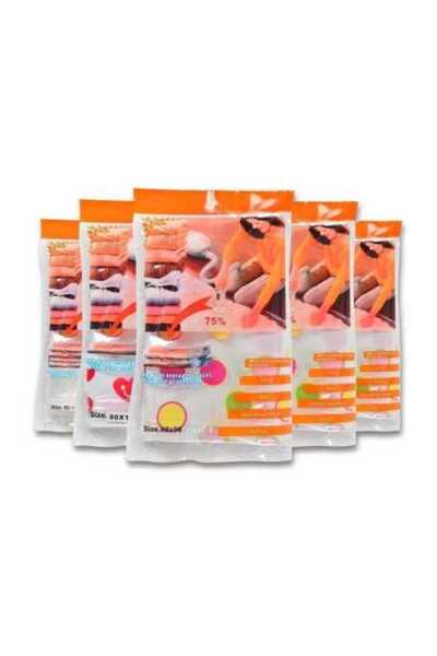 DealzReall Set of 10 Vacuum Storage Bags for Clothes, 70 × 110 cm, Space Savi...