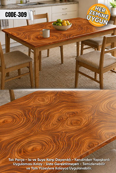 DECOMALL Code-309 Water Resistant Table Countertop Floor Marble Furniture Til...