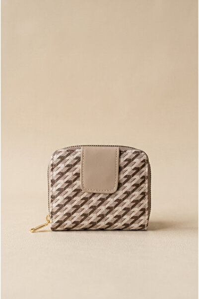 Mazel Design Mini Card Holder and Wallet with Zippered Coin Compartment