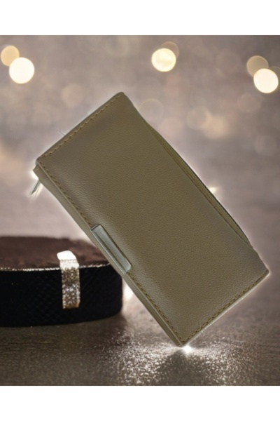KY Women's Mink Wallet Large Size Multi-Compartment Zippered Card Holder