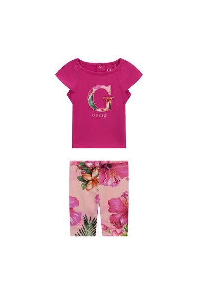 Guess Set Tricou și Colanți Fete A6GG05K6YW4 Multicolor