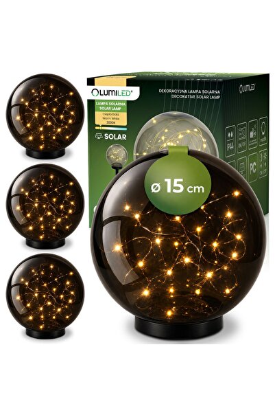 Lumiled 4x Lampă solară de grădină LED GLORIS 3000K IP44, de încastrat în păm...